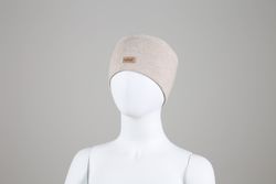 KIVAT PANNEBÅND MED SKINNLAPP Beige - Kivat