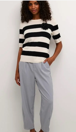 Kaffe kamerle 7/8 pants Grey Melange - Kaffe Clothing