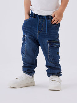 NMMBEN BAGGY R CARGO JEANS 9770-YT NOOS Dark Blue Denim - Uspesifisert