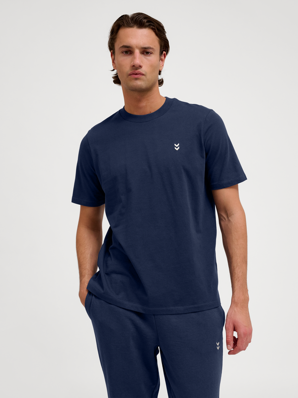 Hummel Pulse Cotton T-Shirt DRESS BLUES - Hummel