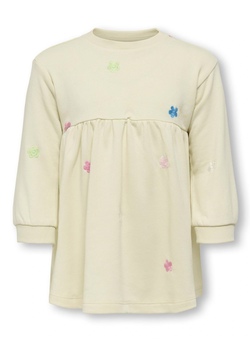 KMGLAVINA LIFE L/S ONECK EMBDRESS UB SWT BIRCH - Kids Only 