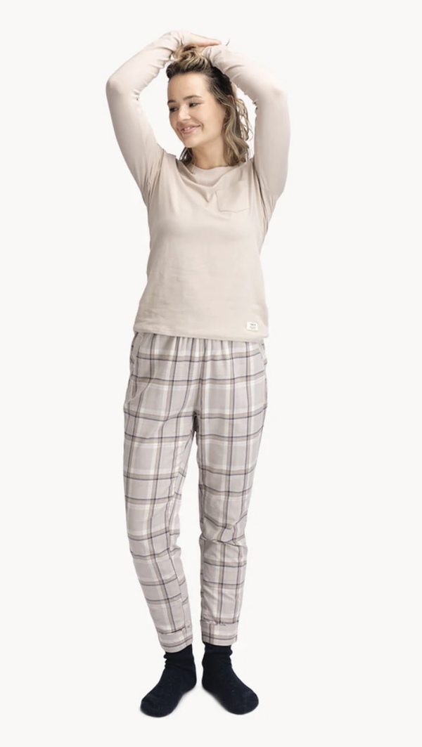 Tufte W Owl Pyjamas Set Chateau Gray - Tufte