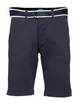sebago Bermudashorts med belte navy  - Sebago