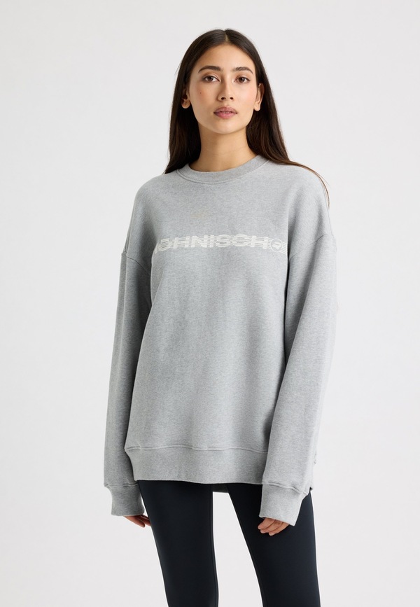 Røhnisch Cotton Emblem Sweatshirt GREY MELANGE - Røhnisch