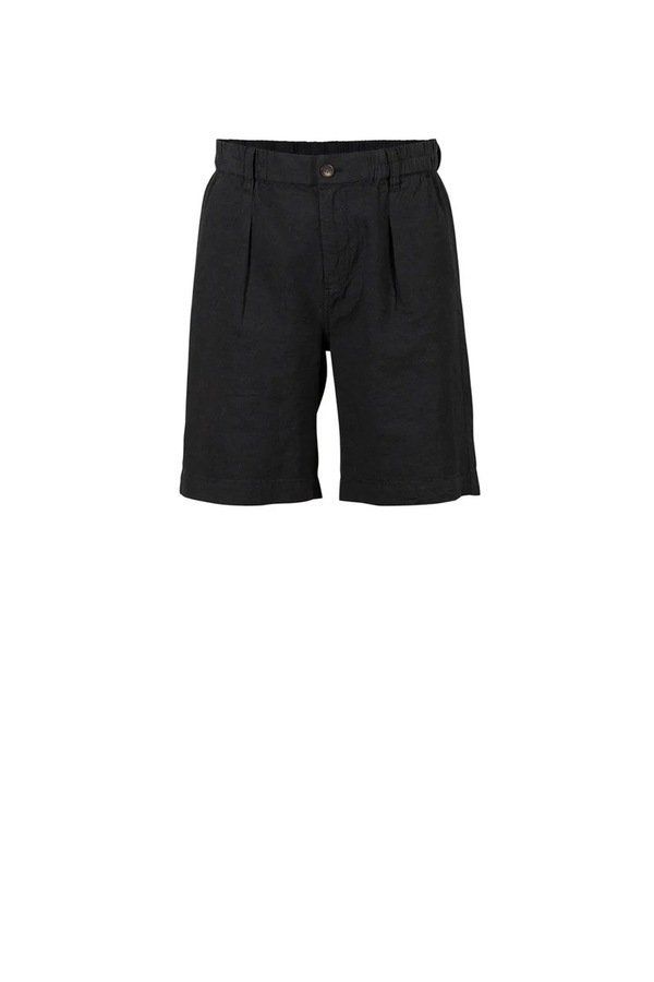 Blue Davida Cotton/Linen Bermudas Black - Blue Sportswear