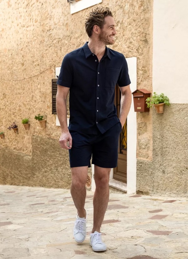 Pelle P Dock Shorts DK Navy Blue - Pelle P