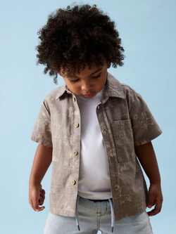 Name It Hestern Nreg SS Shirt walnut - Name It