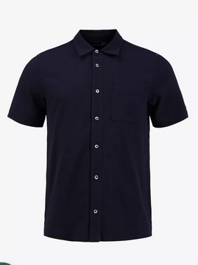 Pelle P Dock Short Sleeve Shirt DK Navy Blue - Pelle P