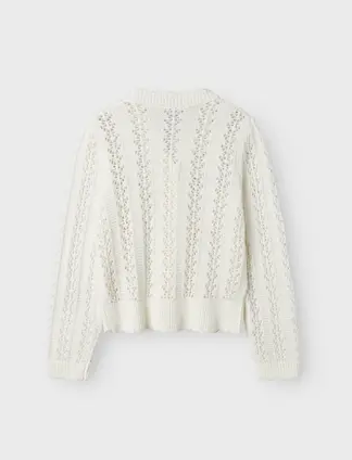 Name It Tana Knit Card BRIGHT WHITE - Name It