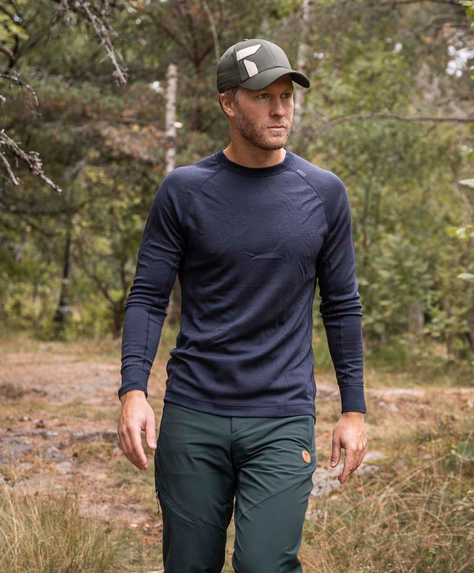 Tufte M Bambull Long Sleve Sky Captain - Tufte