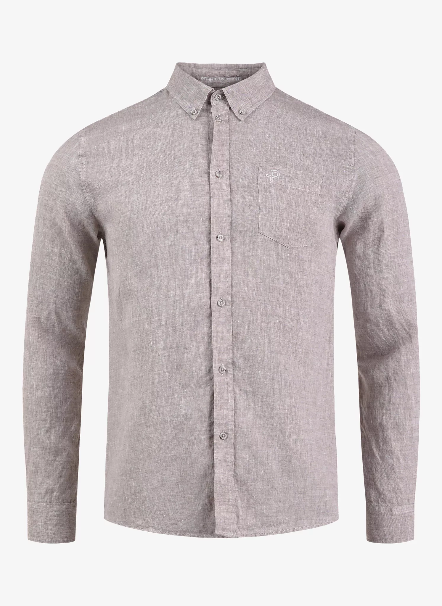Pelle P Linen Shirt Tumbled Stone - Pelle P