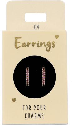 Express Yourself Øreringer til anheng (Nickel free tested) - Round Pink Round Pink - Depesche
