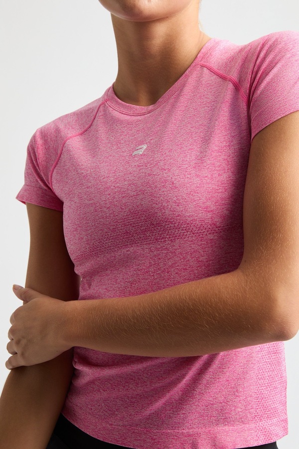 Røhnisch Seamless Flex Tee Carmine Rose - Røhnisch