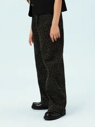 Name It Bella Wide Leo Pants Mockingbird - Name It