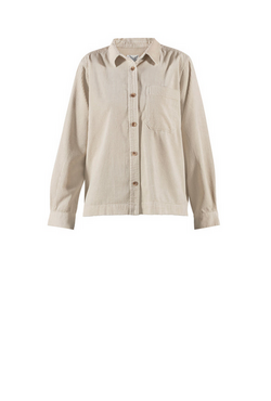 Blue Gas Corduroy Shirt Almond - Blue Sportswear