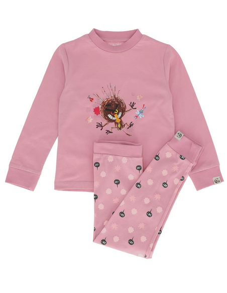 Gullkorn Bukkene Pysjamas  Tåkerosa - Gullkorn Design
