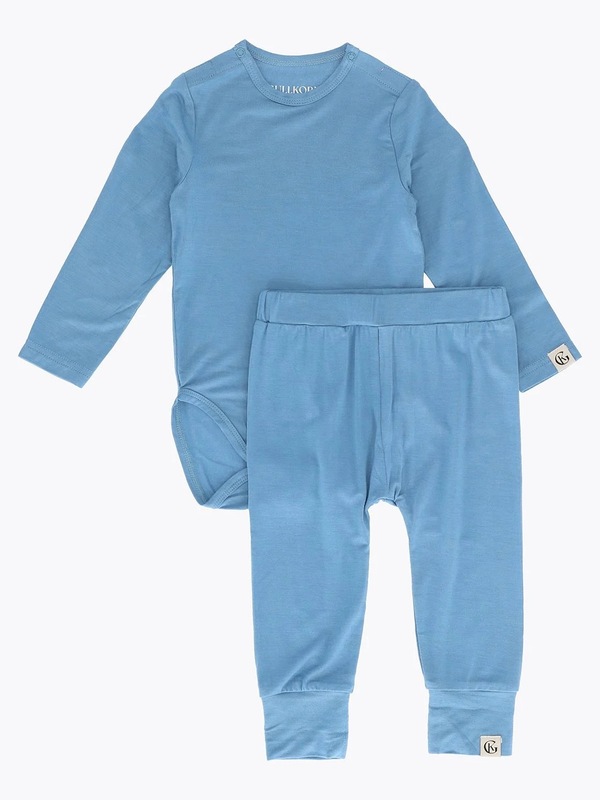 Gullkorn Vennen Baby Sett Tåkeblå - Gullkorn Design