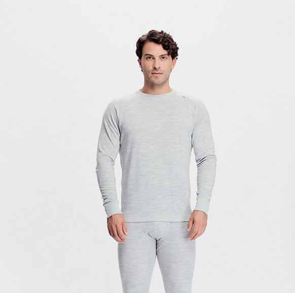 Tufte Men's Bambull Crew Neck High-Rise Melange - Tufte