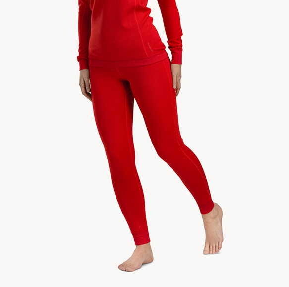 Tufte Womens Bambull Longs Fiery Red - Tufte