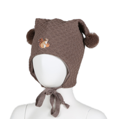 Kivat Knytelue ull 391L-71 Mocha med ekorn Mocha 71 - Kivat