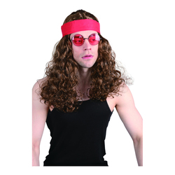 Hippie brun parykk hippie parykk - Joker