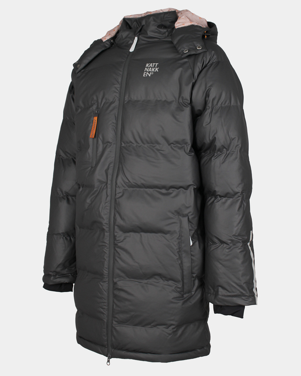 Kattnakken Bobleregnjakke Lang Sludd Kattesvart - Kattnakken