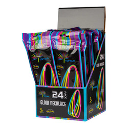 GLOW NECKLACE 4-P DISPLAY GLOW NECKLACE 4-P DISPLAY - Halloween