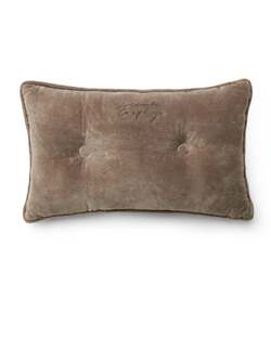 Knappet pute i økologisk bommulsfløyel  - Lexington