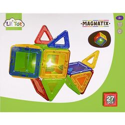 Lil'Tot, Magnatix, 27 pcs with Light, magneter Magneter - Salg