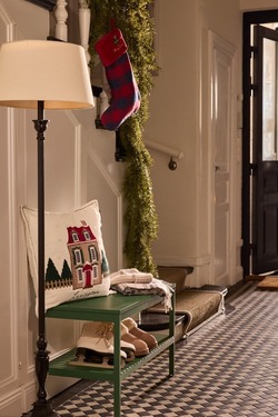 Putetrekk i Økologisk Bomull - Julehus  - Lexington