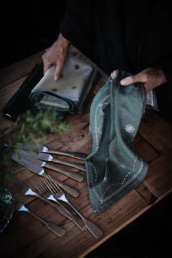 Julemorgen Damask Kjøkkenhåndkle 50x70cm  - Wik & Walsøe