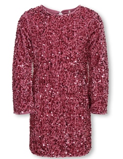 KOGCONFIDENCE LIFE LS SEQ FLRD DRESS JRS  - Kids Only 