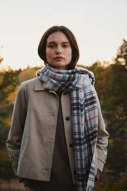 Skjerf i resirkulert ullblanding  - Lexington