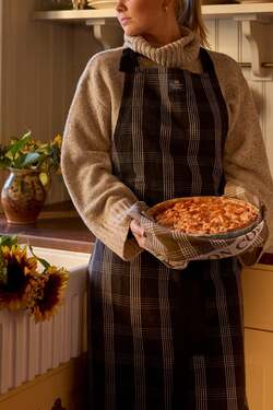 Rutet lin/bommulsforkle  - Lexington