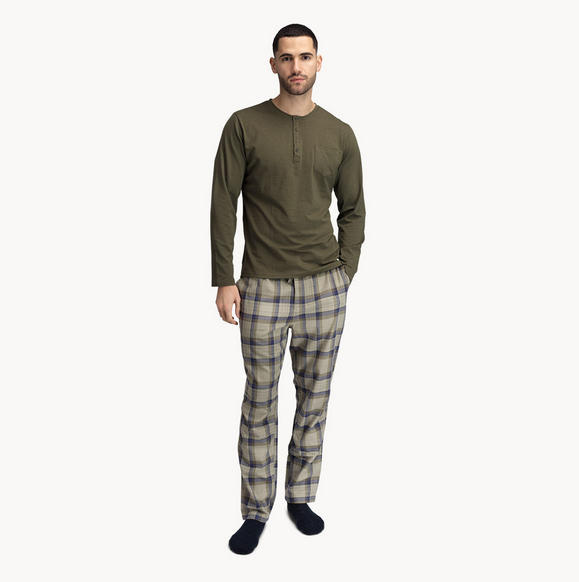 Tufte M Owl Pyjamas Set OLIVE NIGHT - Tufte