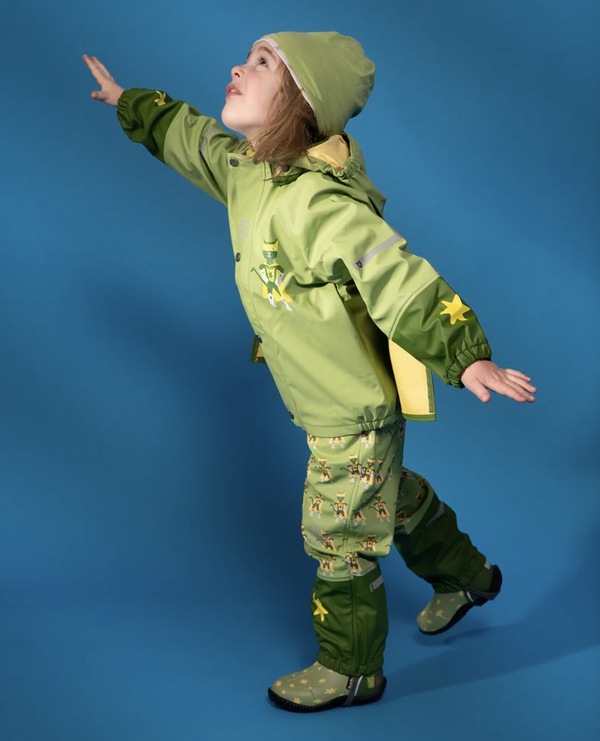 Kattnakken Plask Regnsett Superhelt Supergrønn - Kattnakken