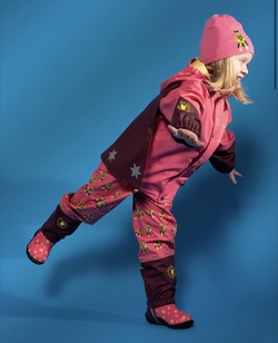 Kattnakken Plask Regnsett Superhelt Superrosa - Kattnakken