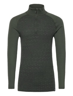 Bula Geo Merino Wool Halfzip Dolive - Bula
