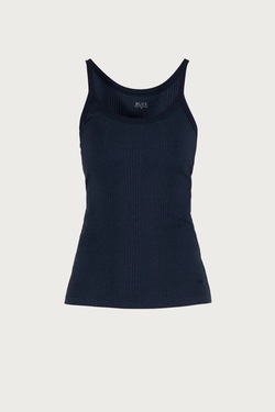 Blue Leslie Rib Tank Top NEW NAVY - Blue Sportswear
