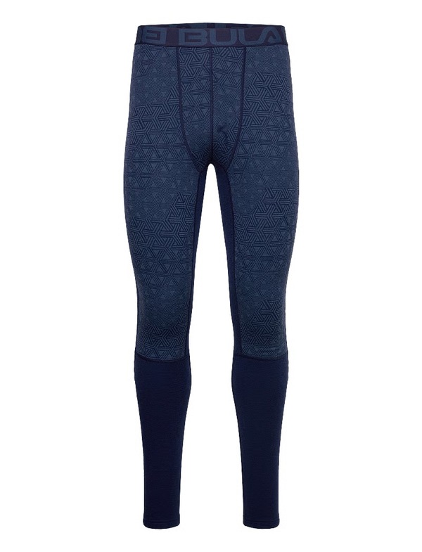 Bula Geo Merino Wool Pant Navy - Bula