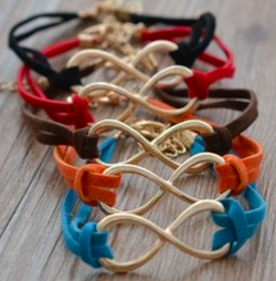 Armbånd - Evighetssymbol lysbrun - By BeZeen