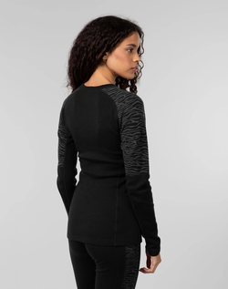 Johaug Elevate Wool Long Sleeve Black - Johaug