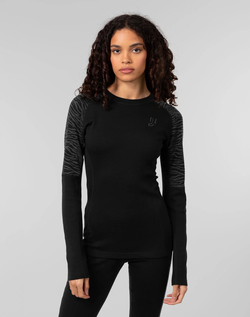 Johaug Elevate Wool Long Sleeve Black - Johaug