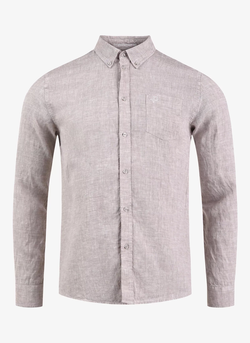 Pelle P Linen Shirt Toffee Melange - Pelle P