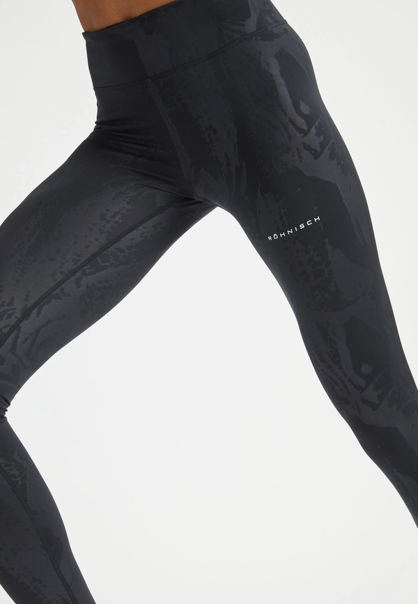Røhnisch Untamed Emboss Tights Black - Røhnisch