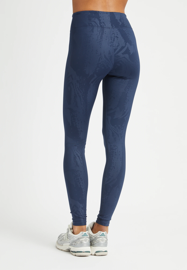 Røhnisch Untamed Emboss Tights Navy - Røhnisch