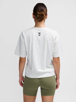 Hummel Ultra Boxy Short T-shirt White Melange - Hummel