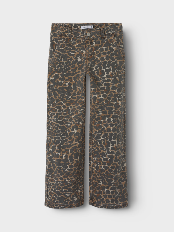 Name It Rose Wide Twill Pant Leo Washed - Name It