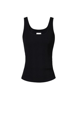 Blue Annamay Rib Tank Top Black - Blue Sportswear