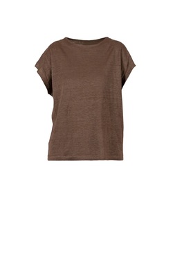 Blue AneBell Linen Blouse bark - Blue Sportswear